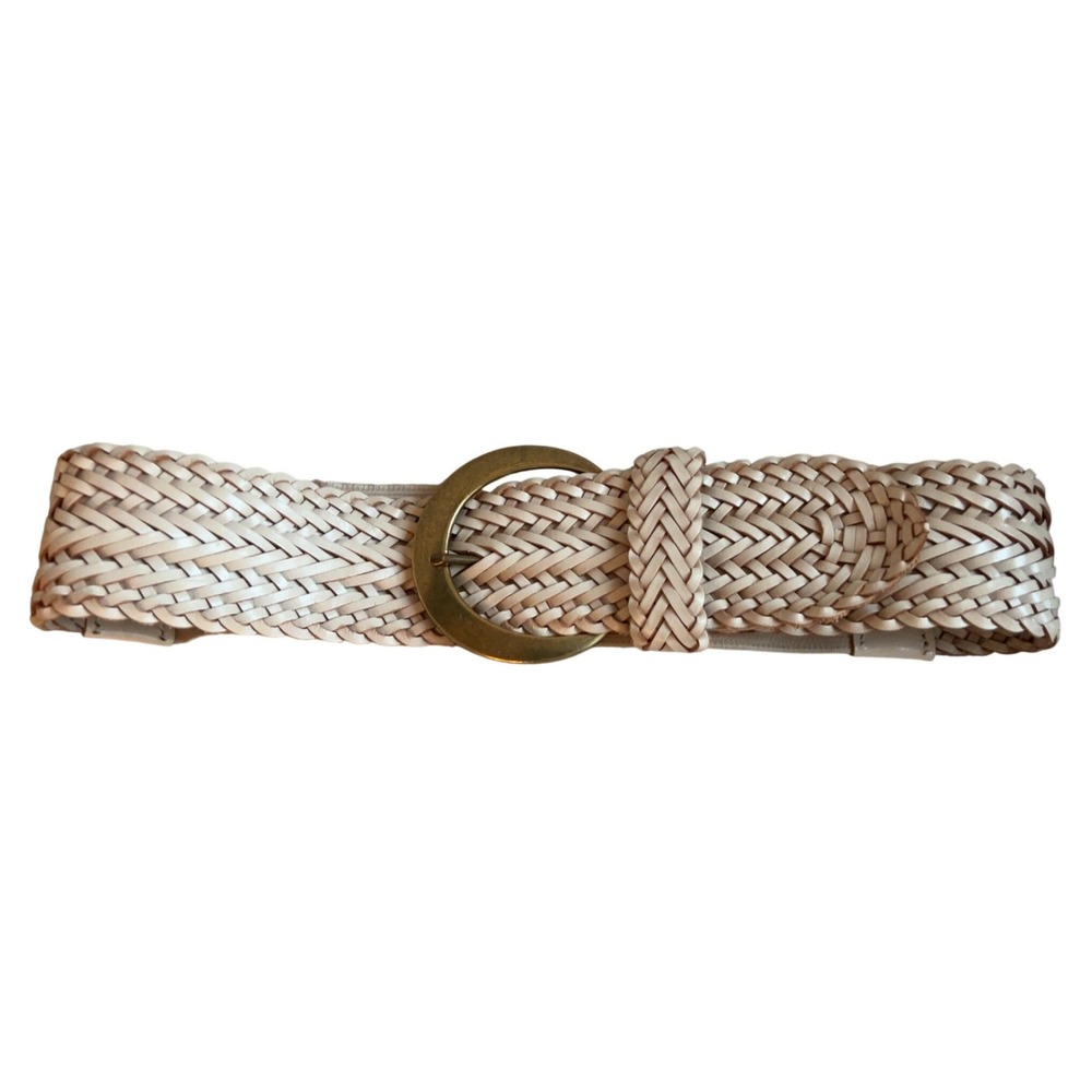 Anthropologie The Sienna Belt Wide Braided Leather Boho | SZ: XS-S